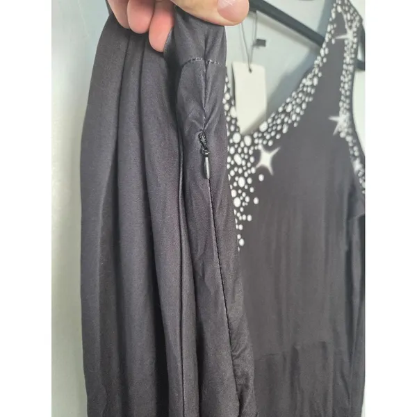NEW Sheilay Midi Dress Cold Shoulder Party Cocktail Club Date Night Celestial M - Image 8