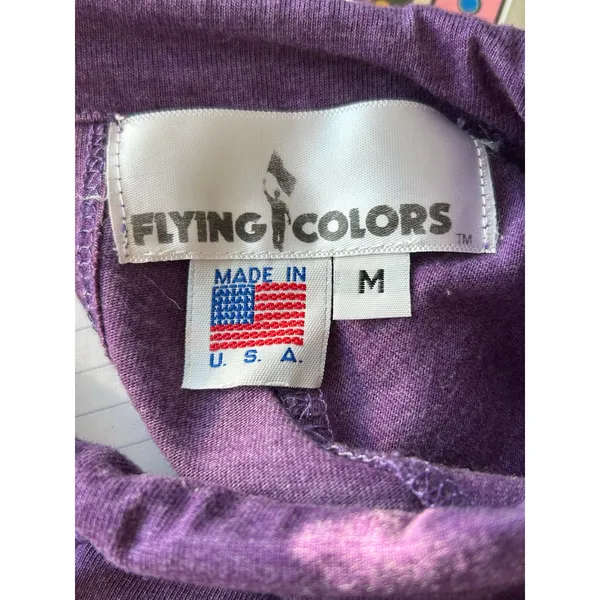 Flying colors purple active pull-over long sleeve top medium USA yoga workout - Image 5