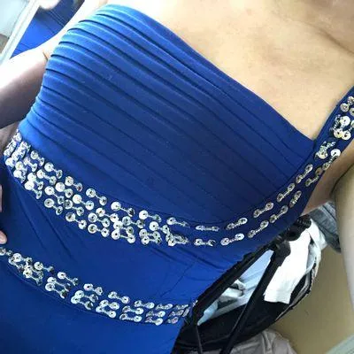 Mini Bodycon Dress Blue Size M - Image 3