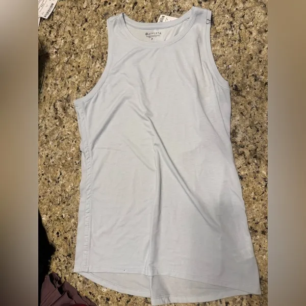 Athleta Tank Navy Baby Blue Size Medium - Image 4