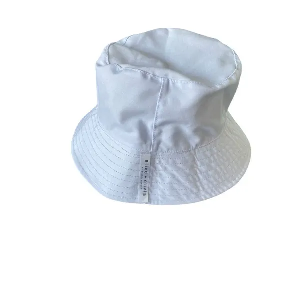 Alice + Olivia Daisy Print Reversible Bucket Hat Black / White One Size - Image 5