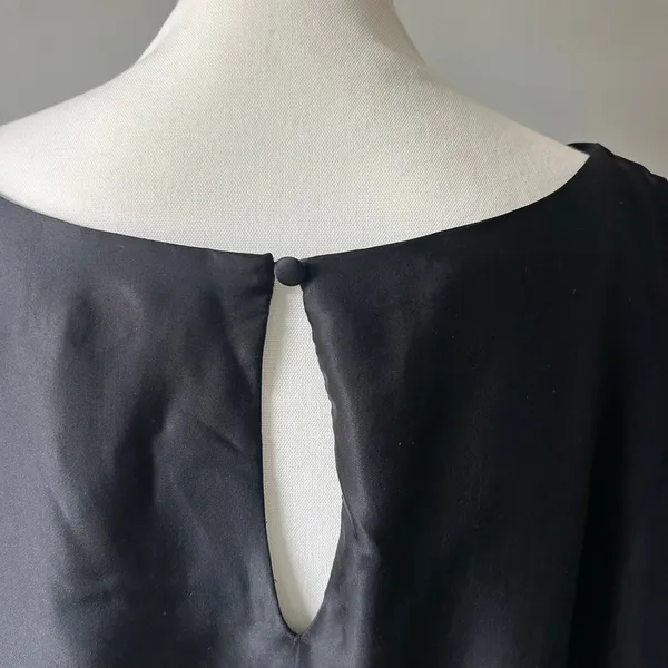 By Anthropologie Black Viscose Professional Blouse Top Career Wear L - Image 7