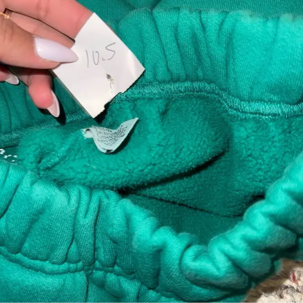 Set Active Half Zip Sweater & Sweatpants Matching Set in Palm Green- Size Small - Image 14