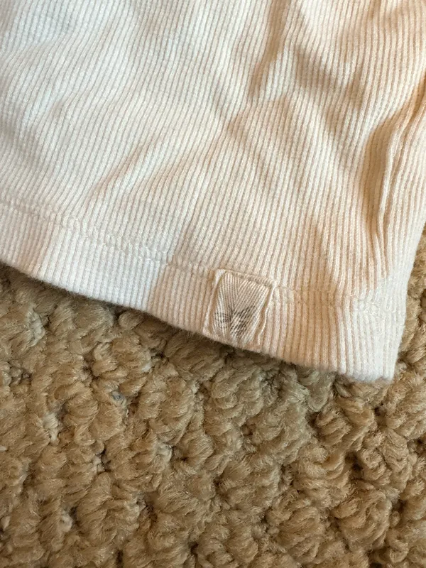 Burt’s Bees Baby long sleeve ribbed top White Size XL - Image 2