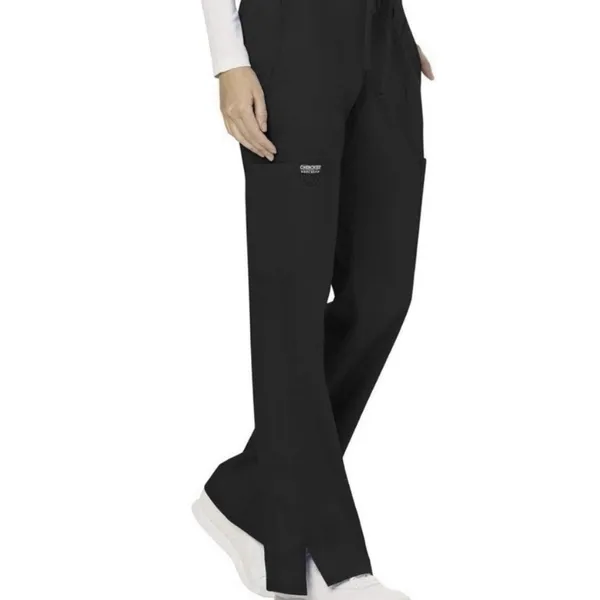 NEW Cherokee Workwear Black Scrub‎ Pants Medical Career Comfort Stretch LT - Image 4