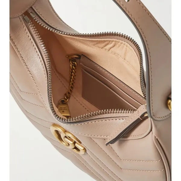GUCCI Marmont moon quilted leather hobo shoulder bag crossbody bag - Image 6