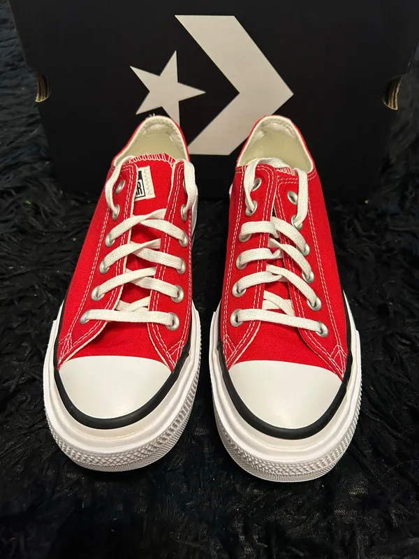 CONVERSE Ctas Lift Double Stack OX red platform shoes sneakers women’s 9 new - Image 2