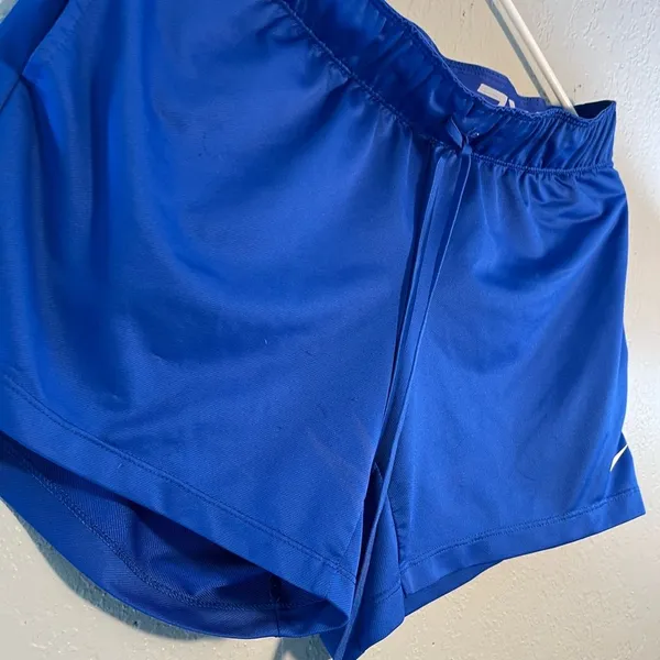 Nike Blue Athletic Shorts with Elastic Waistband Dri-Fit SZ S High-Waist - Image 3