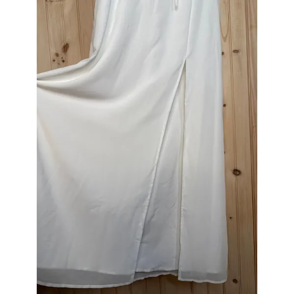 Lulus The Way to Love White Ruffled Maxi Dress Resortwear Classy Wedding Small - Image 7