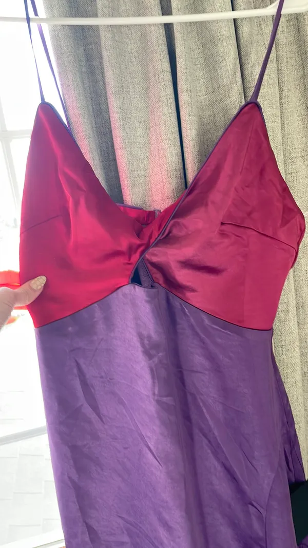Lulu’s Pink Red And Purple Midi Dress - Image 2