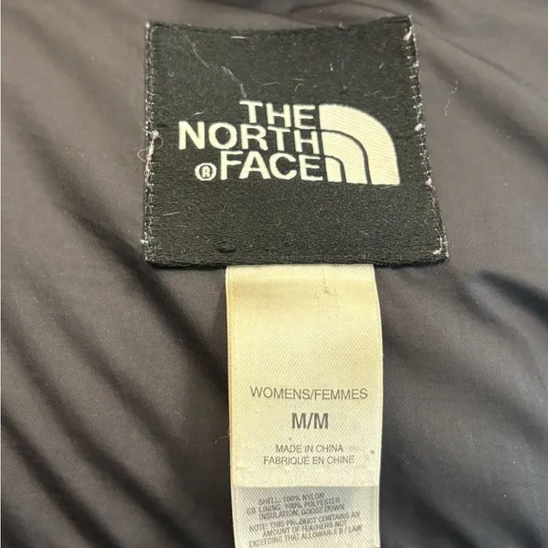 Vintage 2005 The North Face Black Puffer‎ Coat with High Collar Insulated Design - Image 10