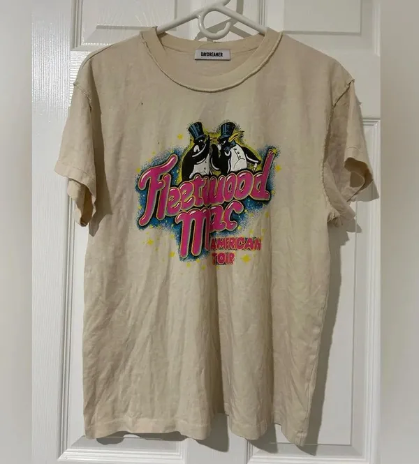 Daydreamer free people Fleetwood Mac American tour Tee sz large - Image 2