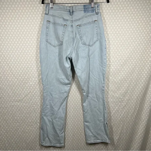 Free People Light Wash Mid Rise Maggie Distressed‎ Jeans - Image 3