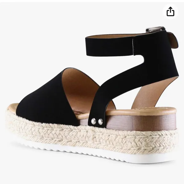 Marco Republic Toronto espadrilles black shoe size 11 new - Image 5