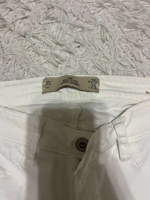Hollister Jeans Super Skinny White - Image 2