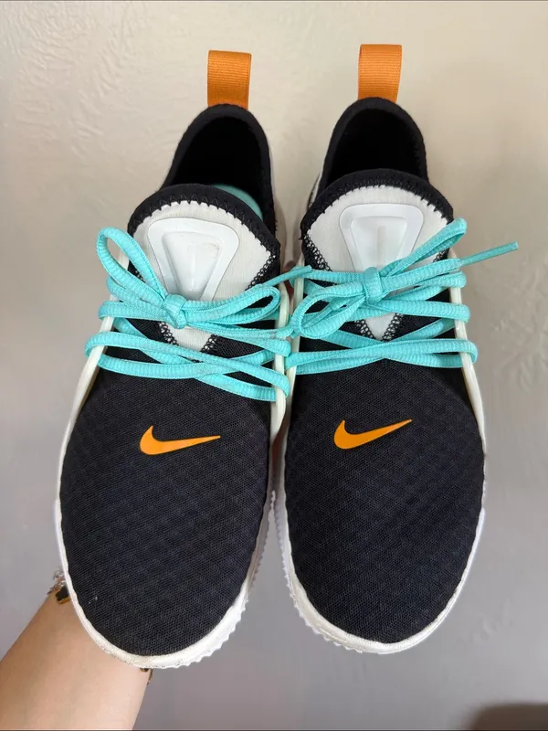 Nike Acalme Training Sneakers Black Aqua Orange Women’s 6.5 - Image 2