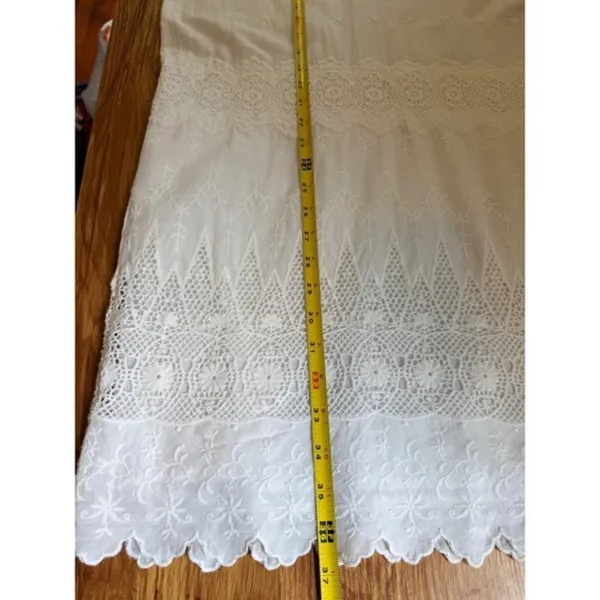 Ulla Johnson Viola White Cotton Lace Embroidered Crew Neck Mini Dress Size S 4 - Image 13