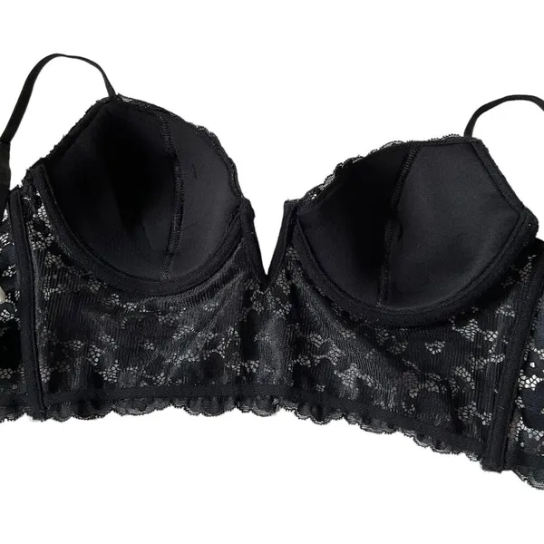 Nue Garage Black Lace Underwired Bralette Women's Size Medium NWOT | 51-51 - Image 4