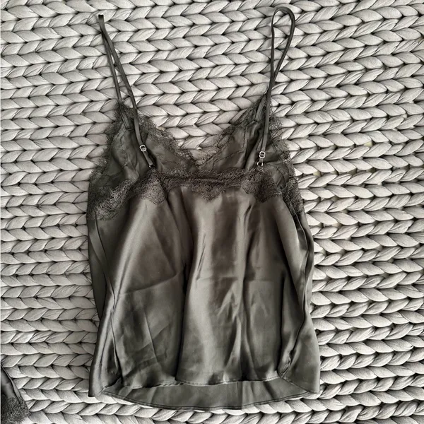 Victoria's Secret Lace Trim Satin Cami Set - Image 4