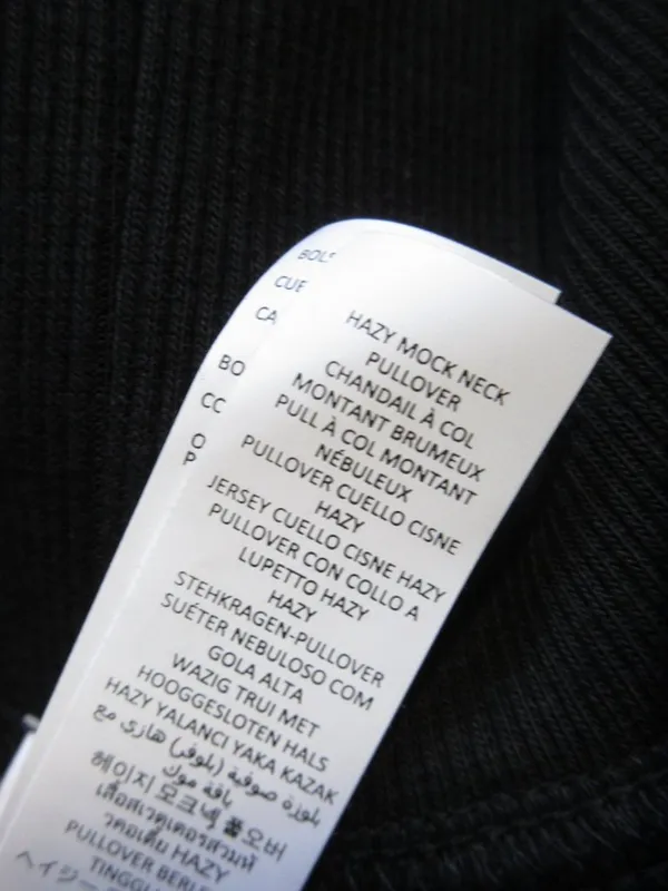 NWT Alo Hazy Mock Neck Pullover in Black Oversized Fleece Sweatshirt M - Image 6