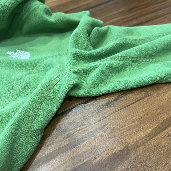 The North Face Woman’s Kelly Green Logo Fleece Half Zip Neck Top Jacket S - Image 6