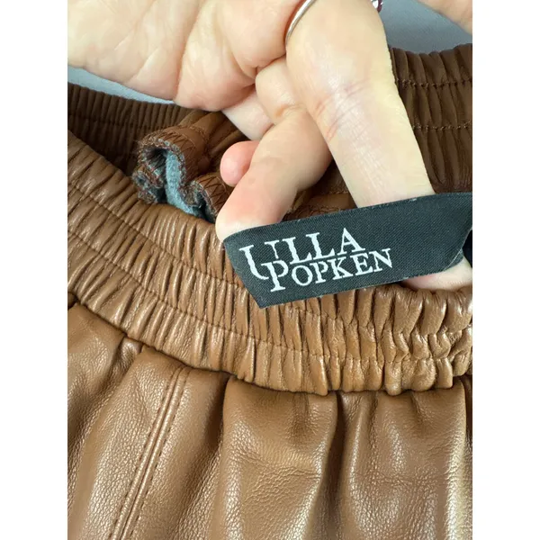 Women’s Ulla Popken Size 16/18 Brown Faux Leather Skirt - Image 4