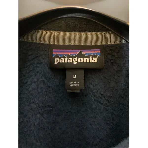 Patagonia Re-Tool Snap-T Fleece Pullover navy women's size medium 25443 - Image 4