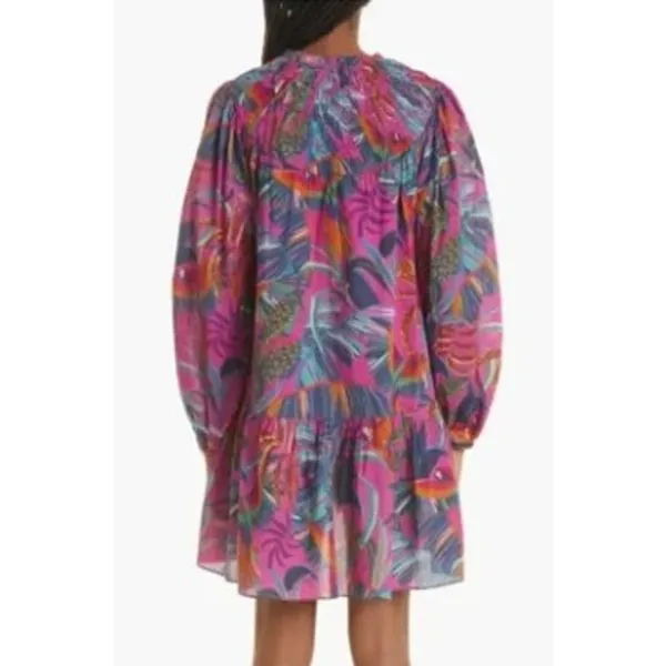 Farm Rio Rainbow Macaws Mini Dress Women's Sz. M - Image 2