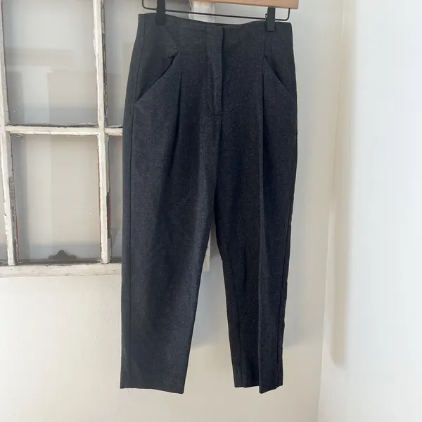 Aritzia Wilfred Chambery Trouser Pants 0 Wool‎ Cashmere Blend High Waist Ankle - Image 3