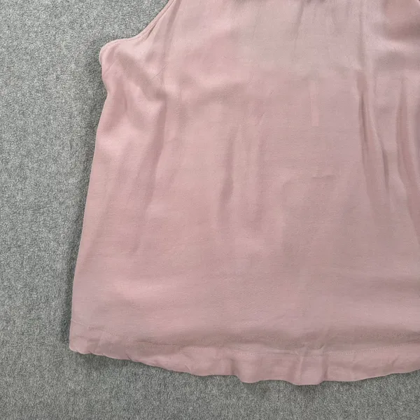 Free People City Light Cowl Neck Open Back Tank Top Size Small Blush Flowy - Image 3