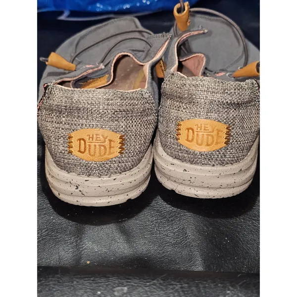 NWOT Hey Dude Womens Washed Canvas Charcoal‎ Wendy Shoes 9 - Image 3