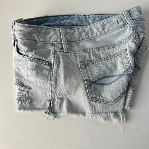 Abercrombie & Fitch Distressed Denim Womens Shorts 25 Festival Y2K Indie Sleaze - Image 5