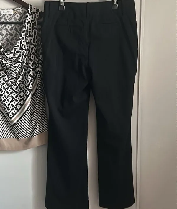 Banana Republic Women’s Martin Fit Stretch Wool Blend Black Office Trousers - Image 7