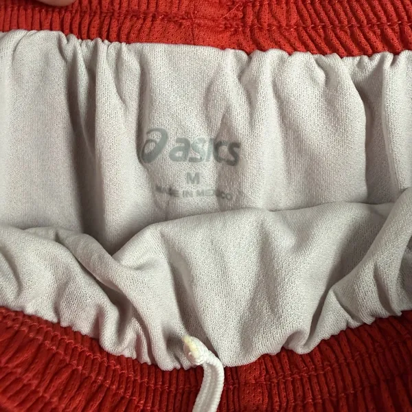 Asics Medley Running Shorts Womens Medium Red Drawstring Liner TF754-2301 NWT - Image 5
