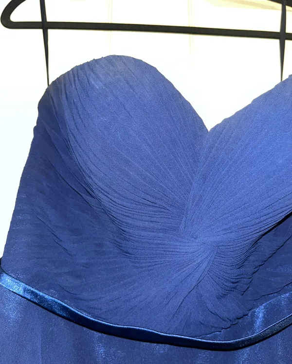 Strapless Royal Blue Dress Size 6 - Image 3