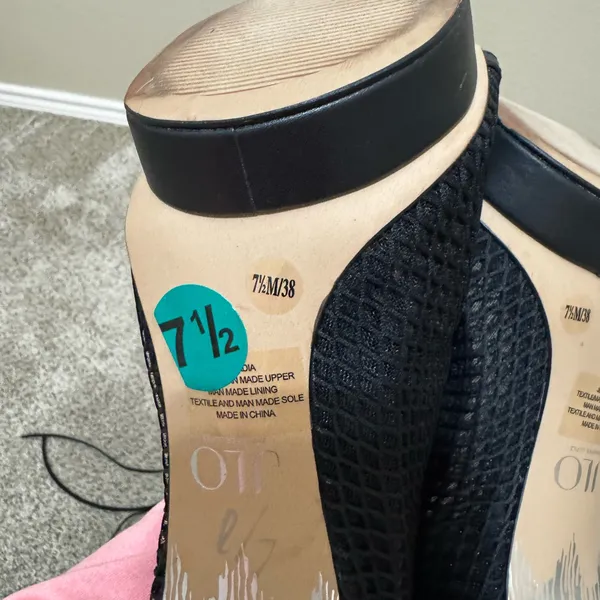 JLO Jennifer Lopez Black Lace-Up Thigh High Boots 7.5 | Platform Heels | NWT - Image 8