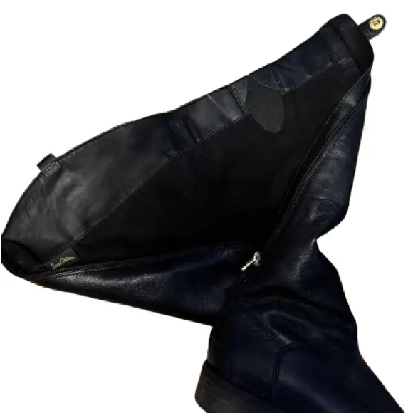 Sam Edelman Black Leather Knee-High Boots - Image 6