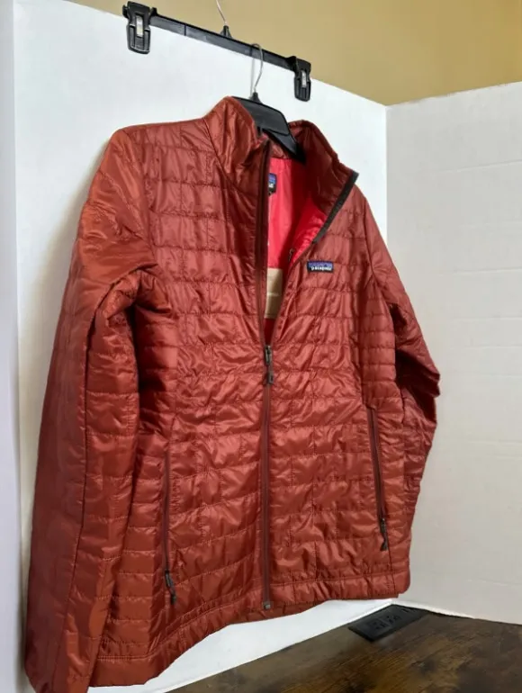 Patagonia Women’s Nano Puff Jacket Burnished Red Size Large - Image 2