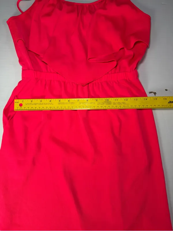 American Eagle Outfitters Bright Pink Spaghetti Strap Dress - Image 5