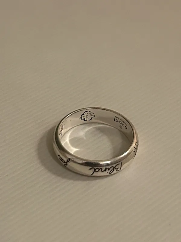 Gucci Blind for Love Ring Silver Ag 925 455247 - Image 5
