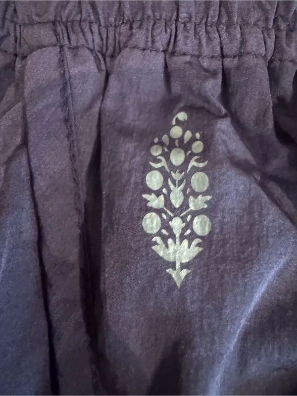 Free People Movement The Way Home Shorts Purple High Rise Smocked Waist XL - Image 3