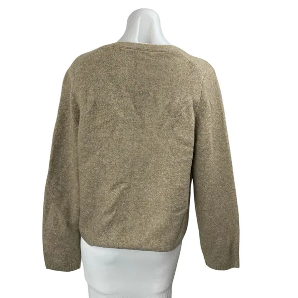 Abercrombie & Fitch Women's Brown Tan Tie Front Long Sleeve Cardigan Sweater L - Image 2