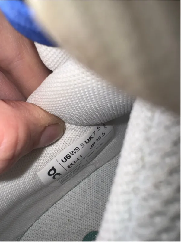 Women's On Running The Roger Sneakers Size 9.5 White Blue - Image 4