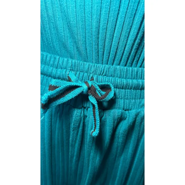 FP Movement‎ Blissed Out Romper S Teal Ribbed Cutout Activewear Athleisure - Image 4