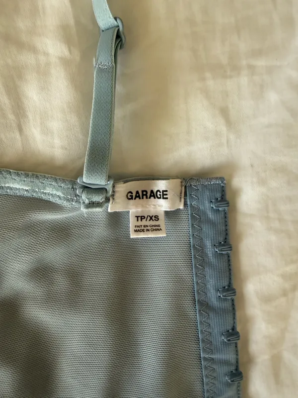 Garage Blue Corset Top - Image 4