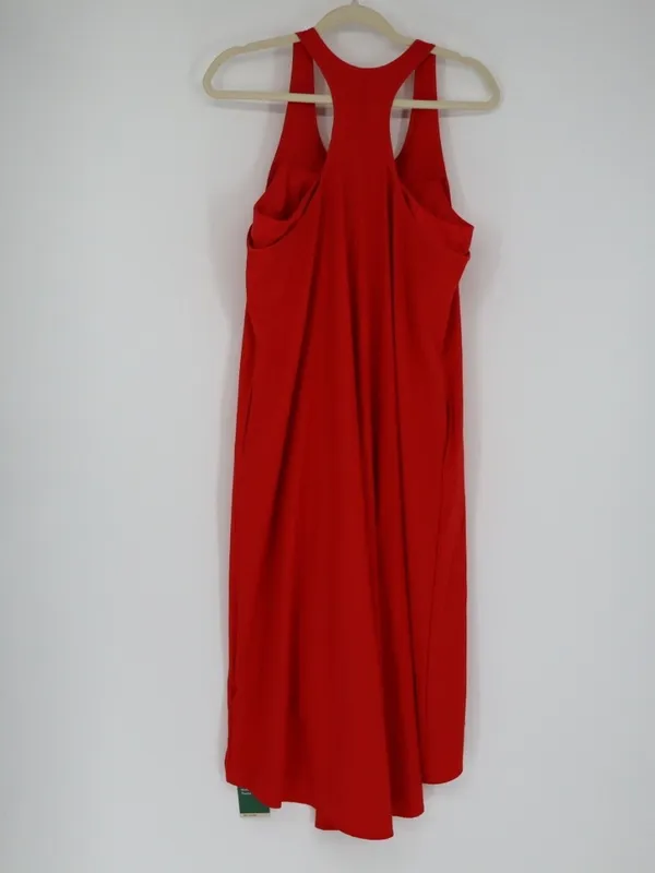 Halara Breezeful High Low 2-Piece Dress L Red Flowy Midi Quick Dry NWT - Image 10
