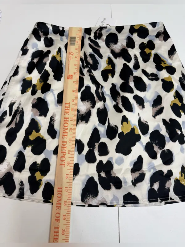 Wishlist Leopard Print Satin Mini Skirt size L - Image 6