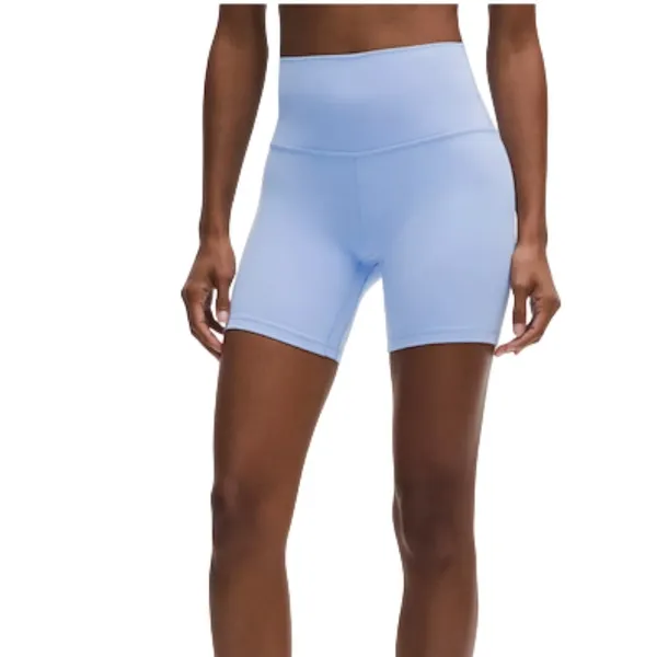 LULULEMON Align High-Rise Short 6" Women Sz 4 Blue Athletic Yoga Outdoor Comfort - Image 4