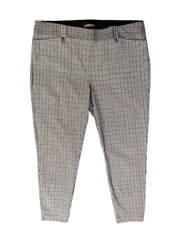 Maurices Houndstooth Pull On Ankle Pants Womens XXL Plaid Career Stretch Used - Image 3