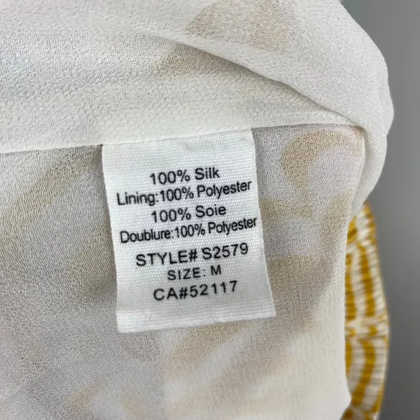 Anthropologie Funktional Silk Bent Stripes Asymmetrical High Low Skirt Medium - Image 9